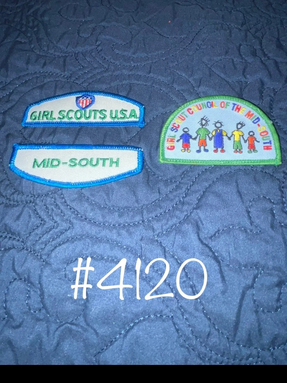 Girl Scouts Mid-South Patch Set - Green and Blue